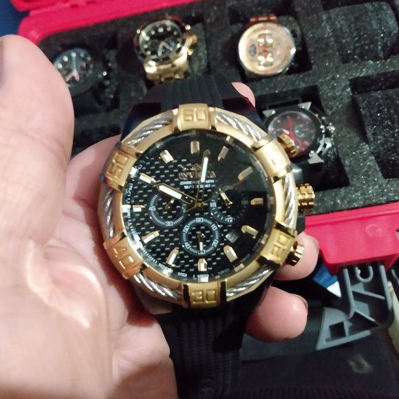7 Invecta mens watches with case